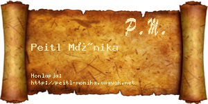 Peitl Mónika névjegykártya